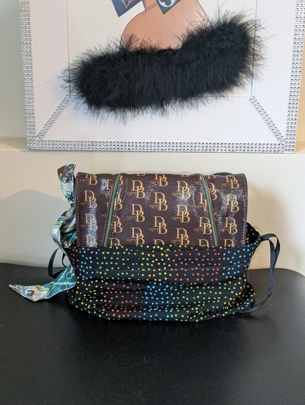 Matching Custom Handmade 1 Dust Bag & 1 Purse Pillow Combo Set Size Small
